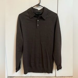 NWT Men’s Tailored Athlete merino wool long sleeve polo